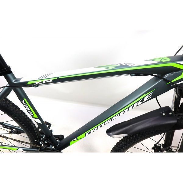 ГОРНЫЙ ВЕЛОСИПЕД CROSSBIKE RACER 27" 19" СЕРО-ЖЕЛТЫЙ (кросс рейсер) 1584976109 фото