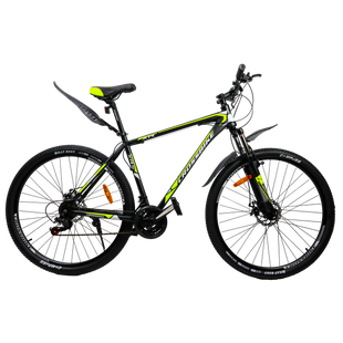ГІРСЬКИЙ ВЕЛОСИПЕД CROSSBIKE RACER 29" 19" ЧОРНИЙ-ЖОВТИЙ(крос рейсер) 1584971301 фото