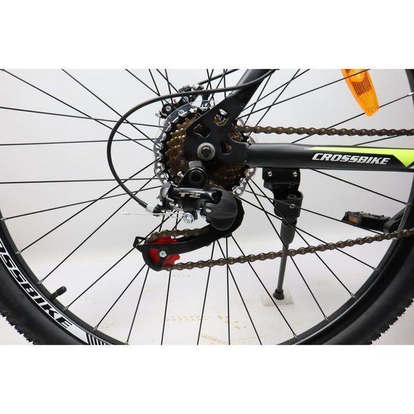 ГІРСЬКИЙ ВЕЛОСИПЕД CROSSBIKE RACER 29" 19" ЧОРНИЙ-ЖОВТИЙ(крос рейсер) 1584971301 фото