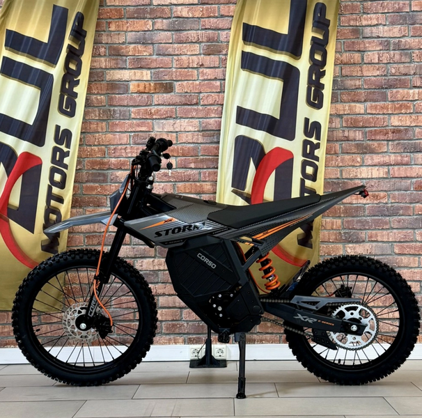 Діртбайк електричний Corso Storm E-3000 Rally SM-42506 - рама сталева, двигун 2999W, акумулятор літієвий 72V27AH 58959-790 фото